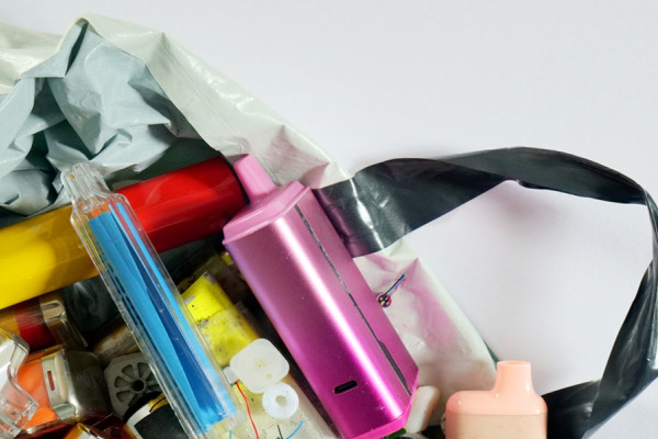 Obrázek novinky Češi odevzdávají k recyklaci stále více e-cigaret, miliony jich ale končí v popelnicích. Hrozí požáry i ztráta cenných surovin